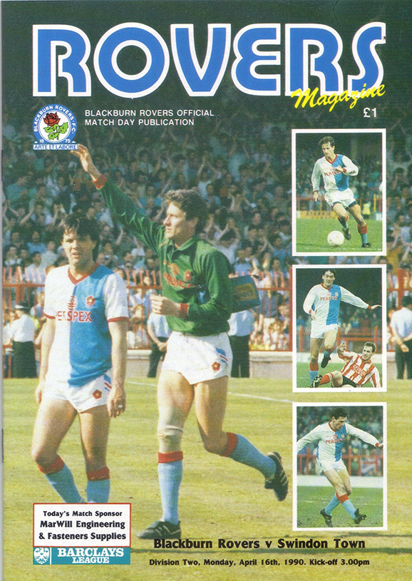 <b>Monday, April 16, 1990</b><br />vs. Blackburn Rovers (Away)